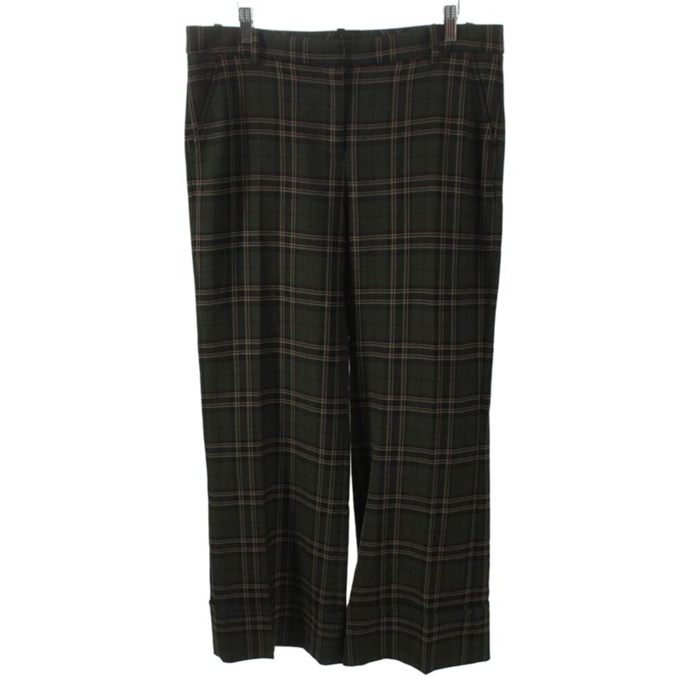Tara Jarmon Womens Dress Pants Plaid Multicolor Polyester Zip Size 42